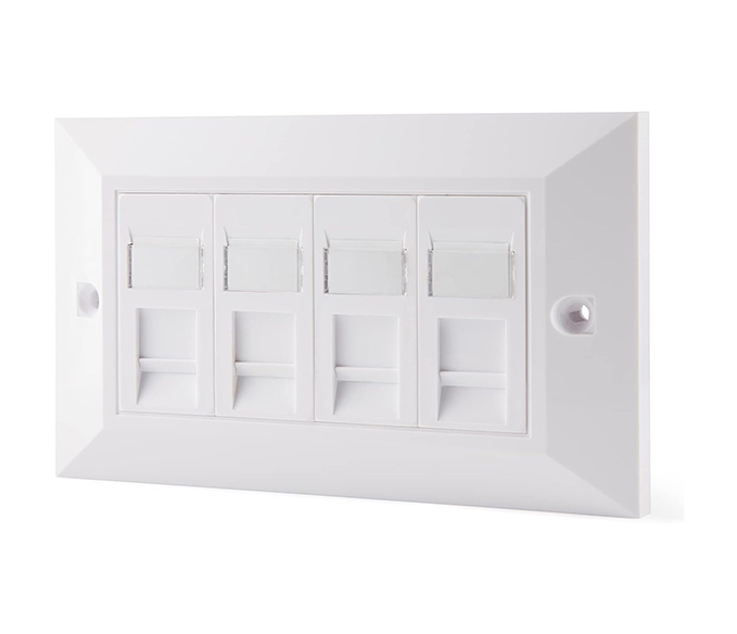 Face Plate Quad Port