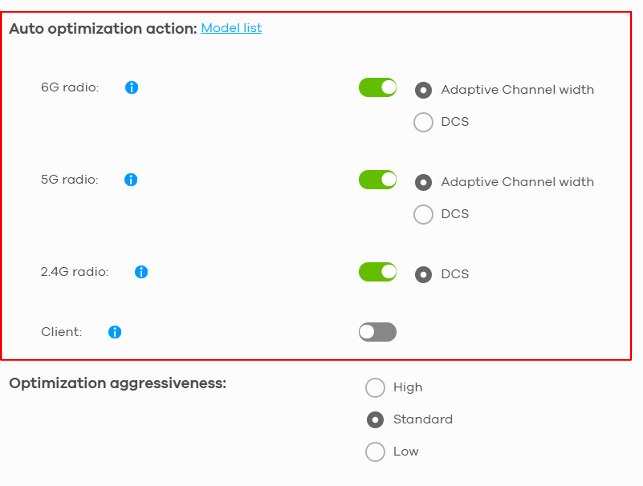 Configuring Wireless Health in NCC