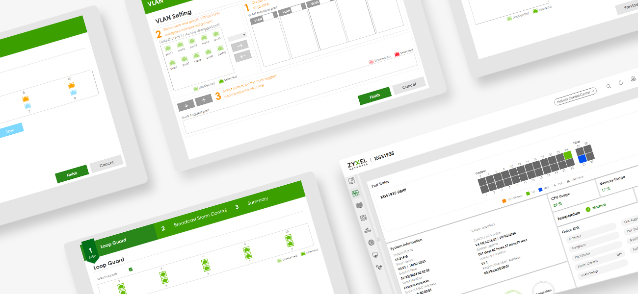 Web-managed with advanced features