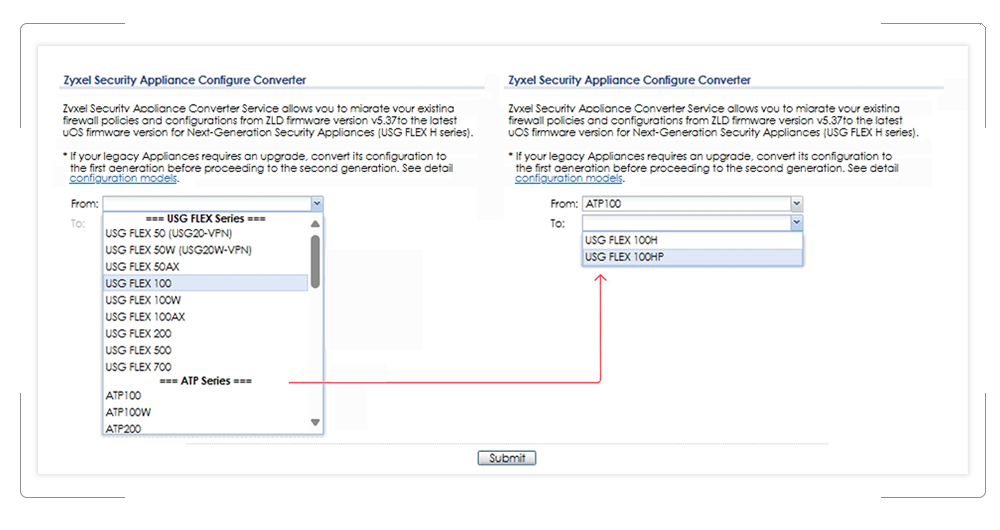 USG Configuration Converter