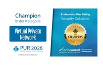 “Zyxel Networks named Champion in VPN category, PUR 2026 by techconsult.”